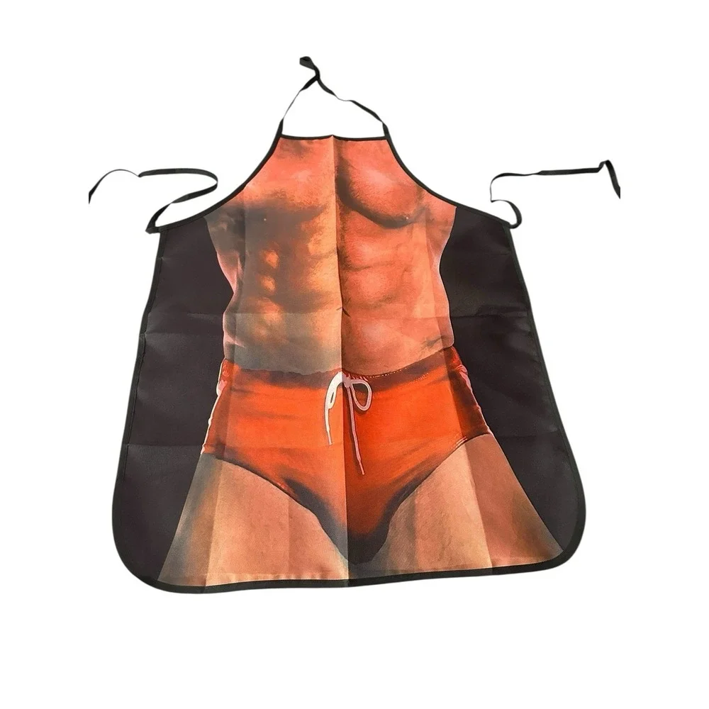 NEW novelty adult‎ ONE SIZE apron full coverage funny SEXY MAN BODY